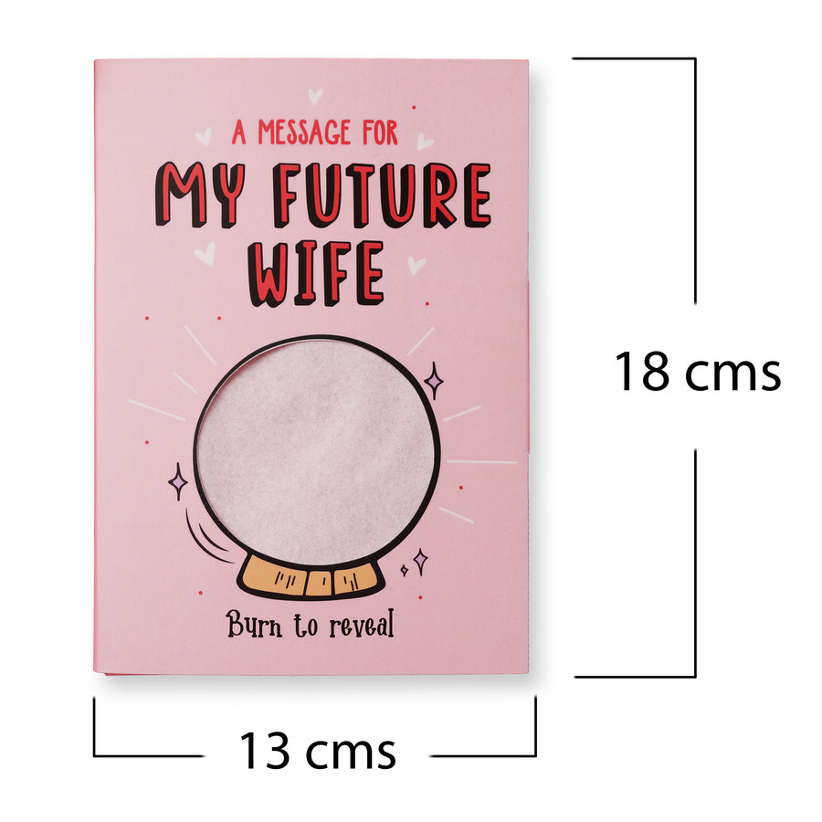 Future Wife Hidden Message Fire Card