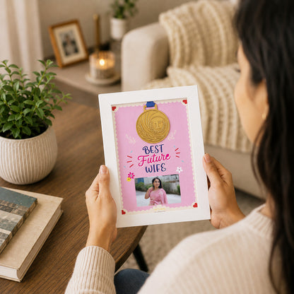 World's Best Future Wife Custom Medal Frame
