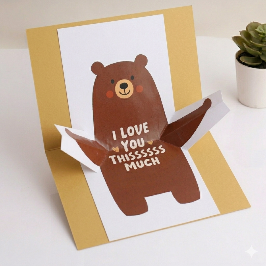3D Mom Hug Card