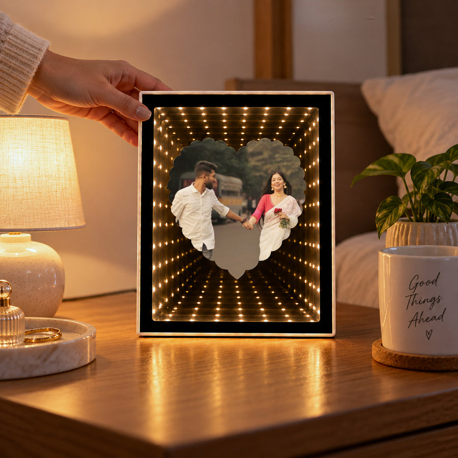 Infinity Glow Heart Frame