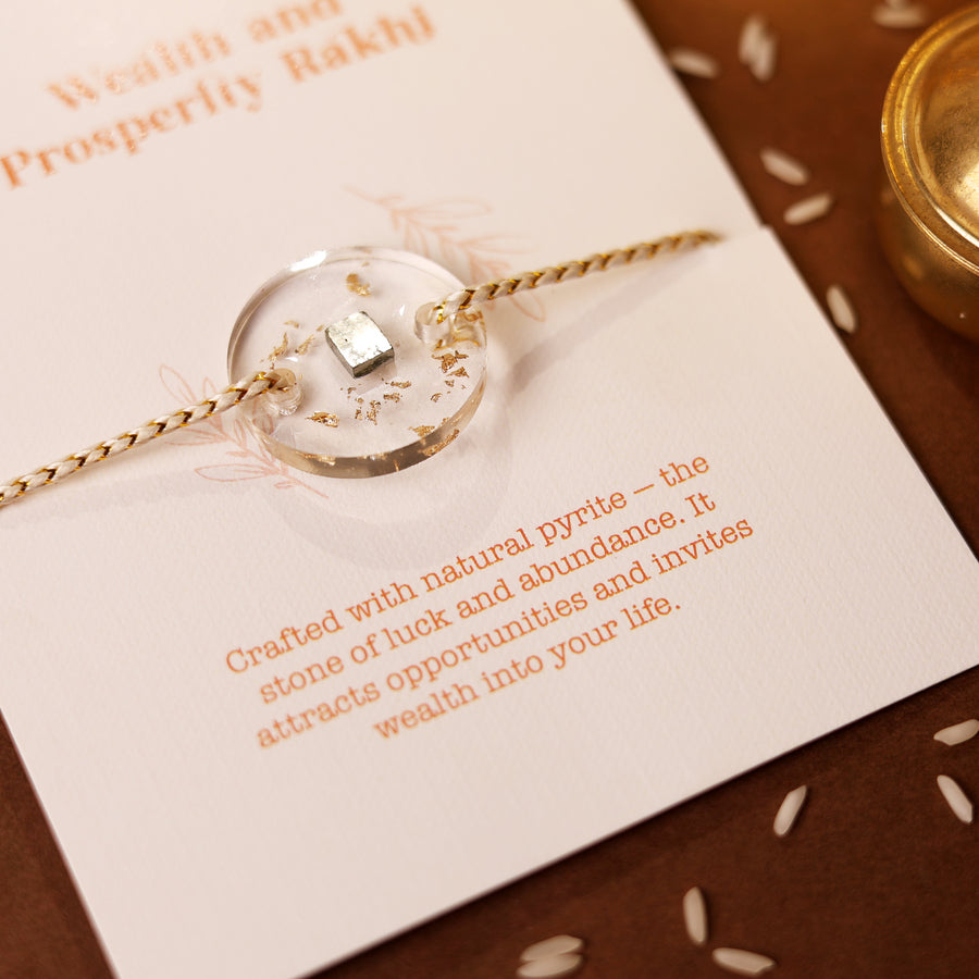 Wealth Stone Rakhi (Set of 3)