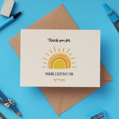 Thank You Teacher Cards (Set of 3)