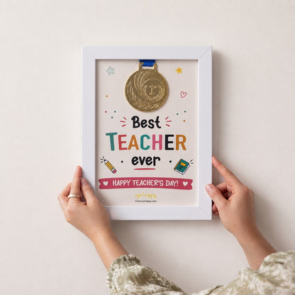 Best Teacher Medal Frame