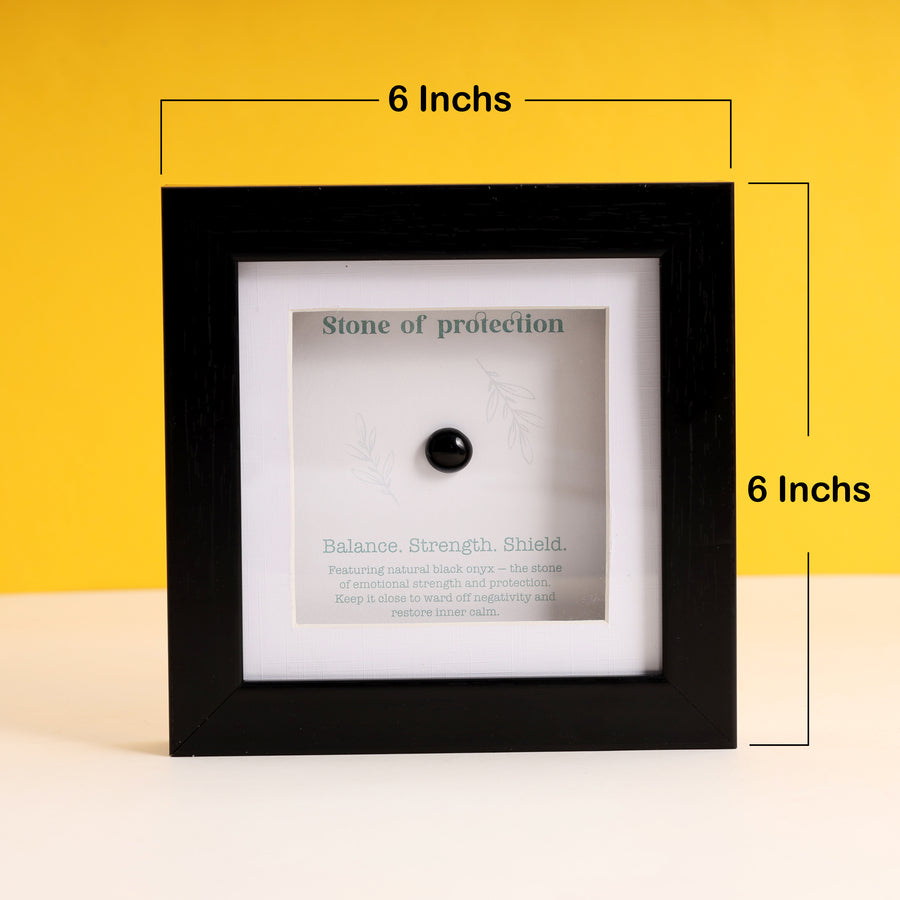 Health and Happiness Stone Frame