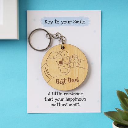 Best Dad Keychain