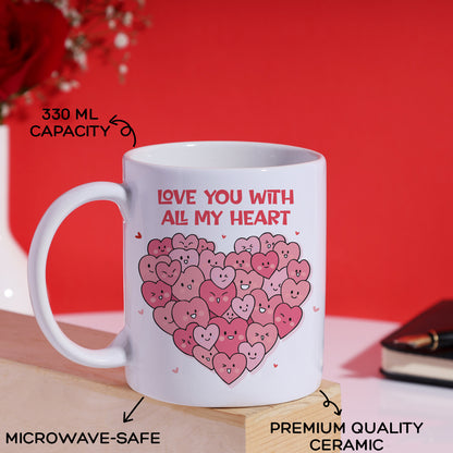 Love You With All My Hearts Mug