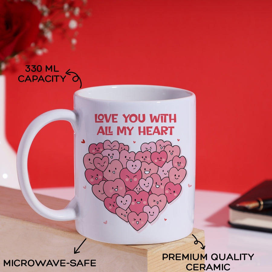 Love You With All My Hearts Mug