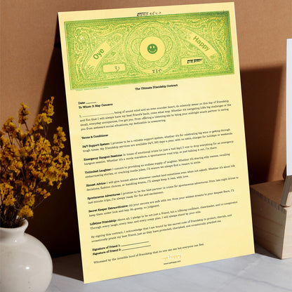 Friendship Day Contract