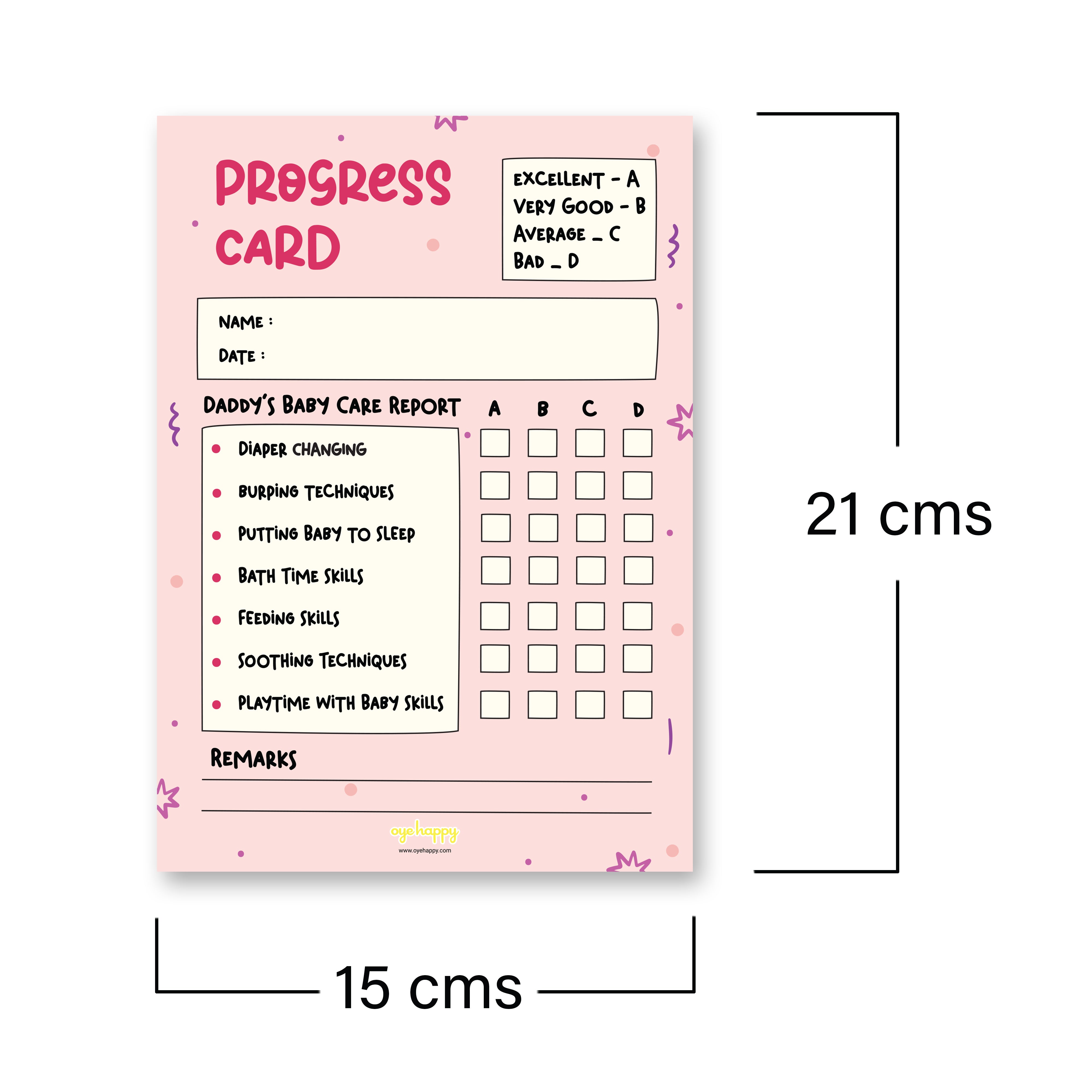 Report Card for New Dads