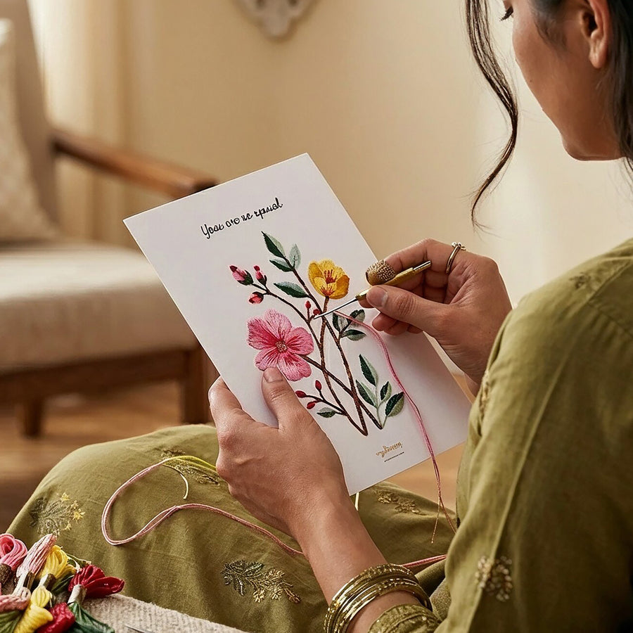 DIY Embroidery Card