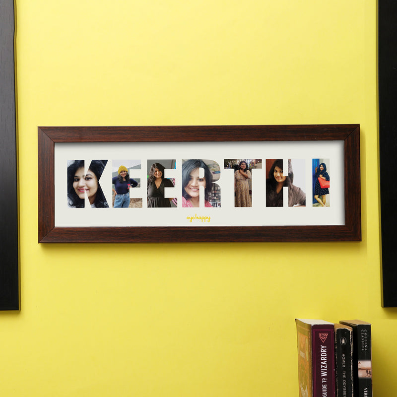 Edit Frame Name Frame the Name - Personalized Photo Frame Gift – Oye Happy