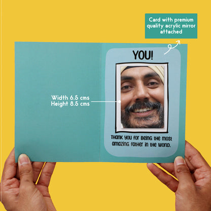 No.1 Dad Mirror Card Combo