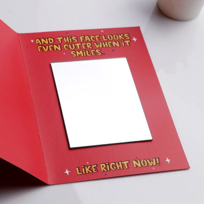Cute Person Mirror Card