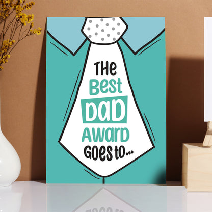 No.1 Dad Mirror Card Combo