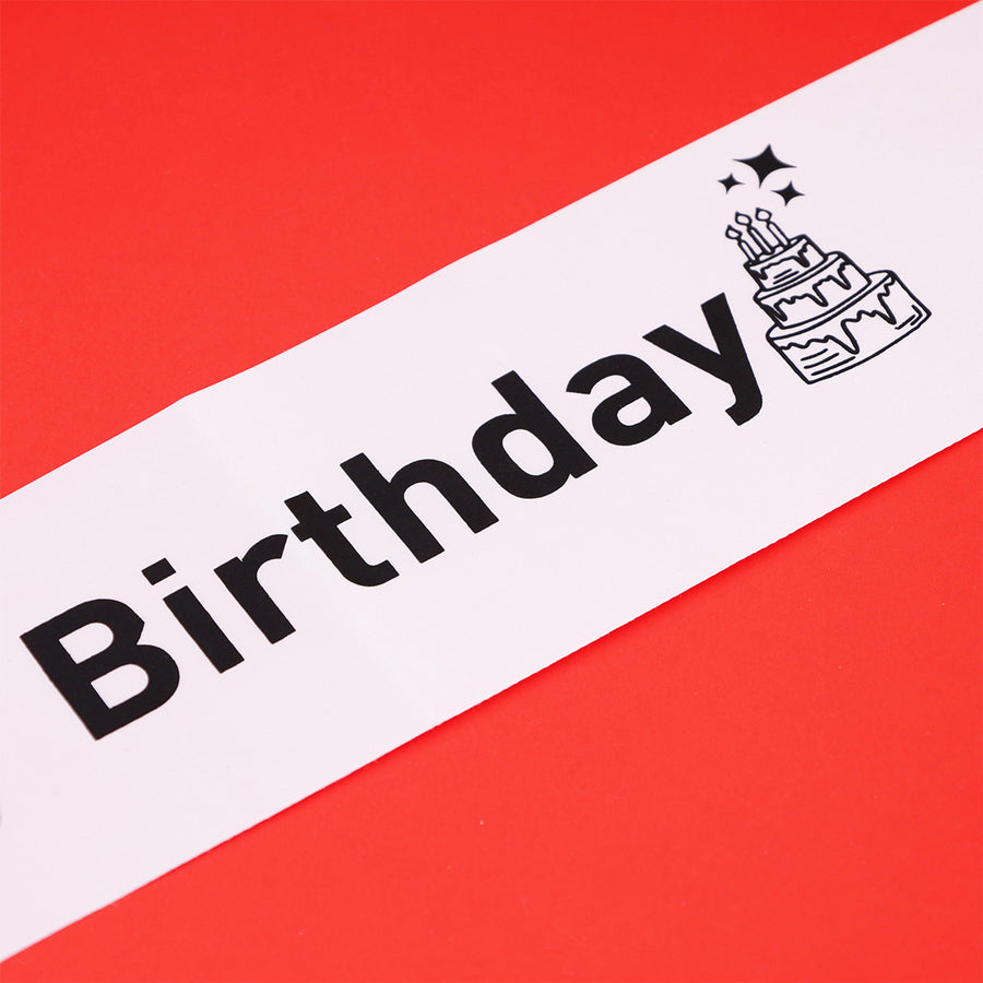 Happy Birthday Sash