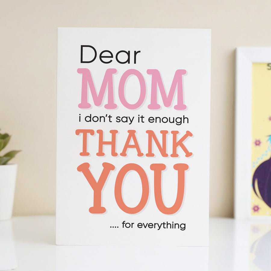 Thank You Mom Card