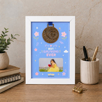 World's Best Girlfriend Custom Medal Frame
