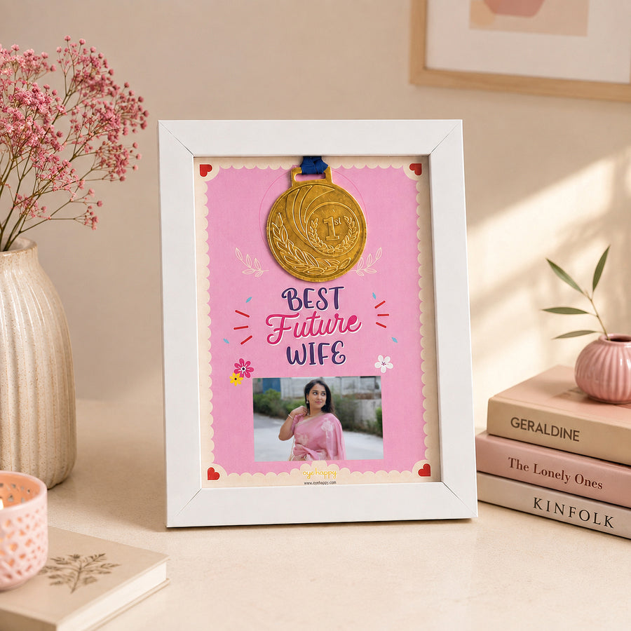 World's Best Future Wife Custom Medal Frame