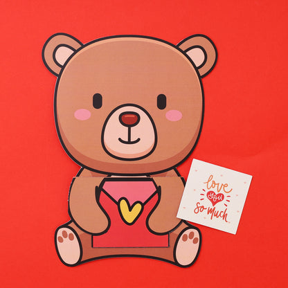 Secret Message Teddy Card
