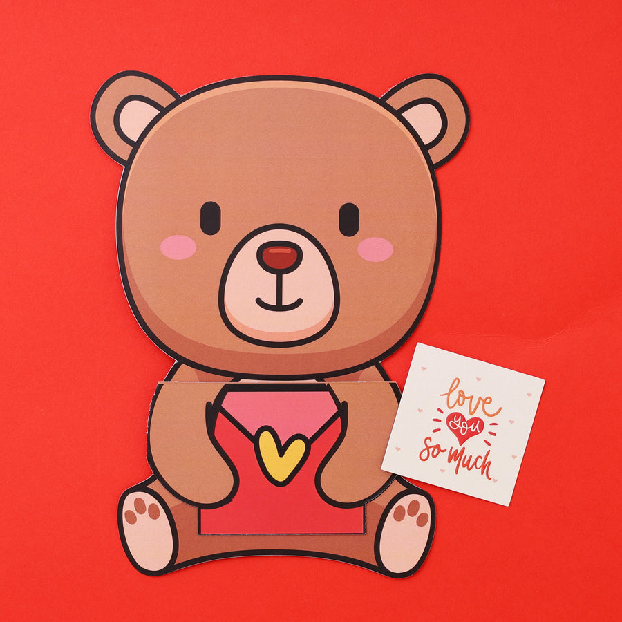 Secret Message Teddy Card