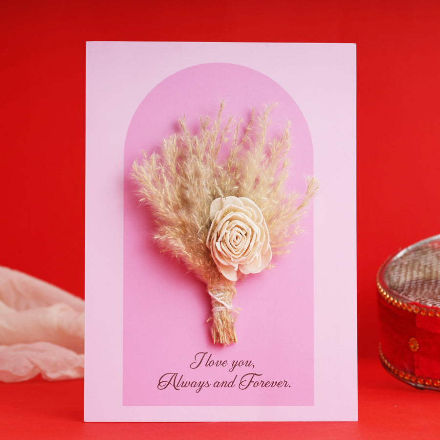 Karwa Chauth Bouquet Card