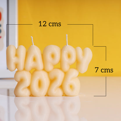 Happy 2026 Candle