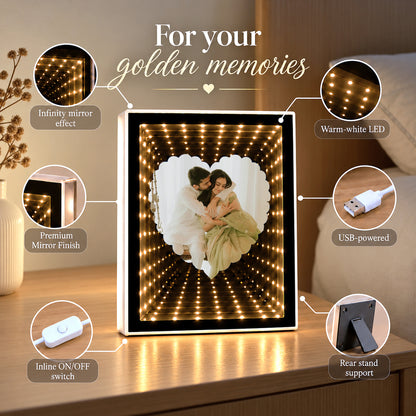 Infinity Glow Heart Frame