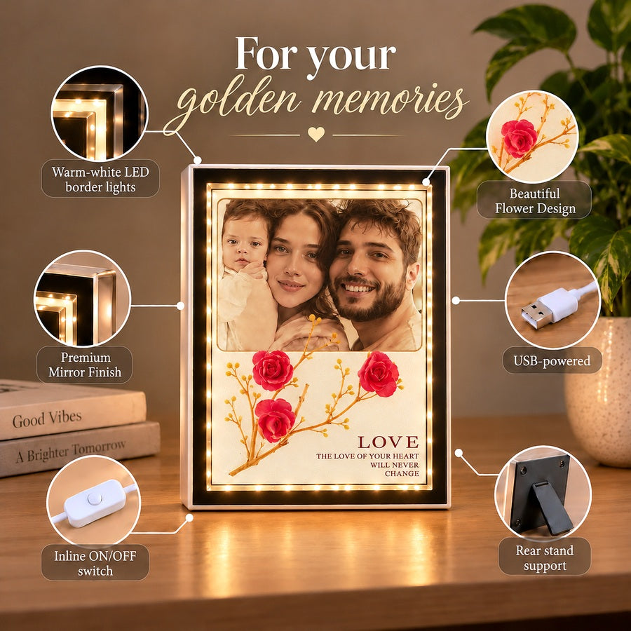 Eternal Rose LED Frame