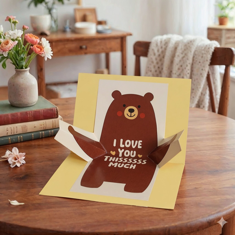 3D Mom Hug Card