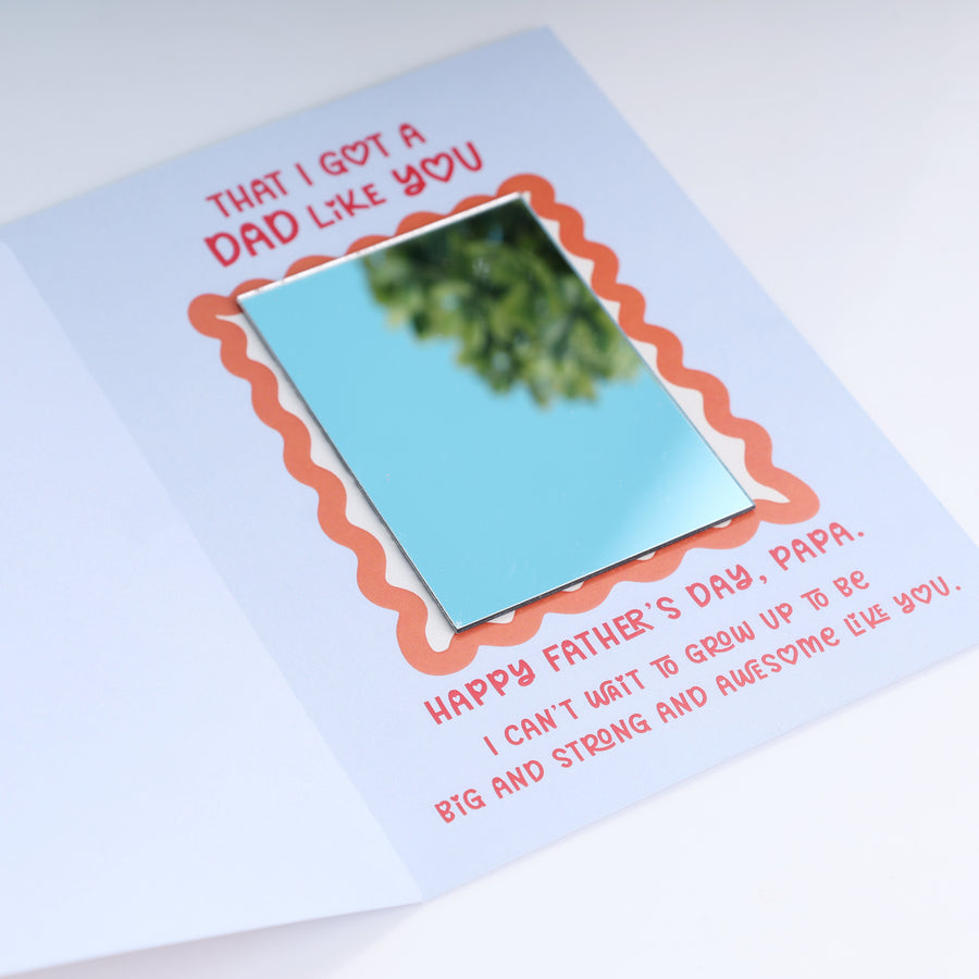 Magic Mirror card for New Dad