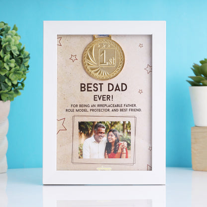 Best Dad Custom Medal Frame
