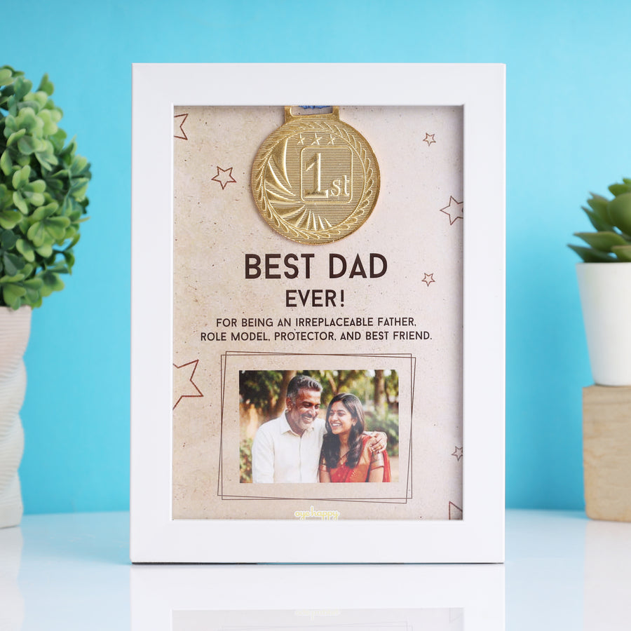 Best Dad Custom Medal Frame