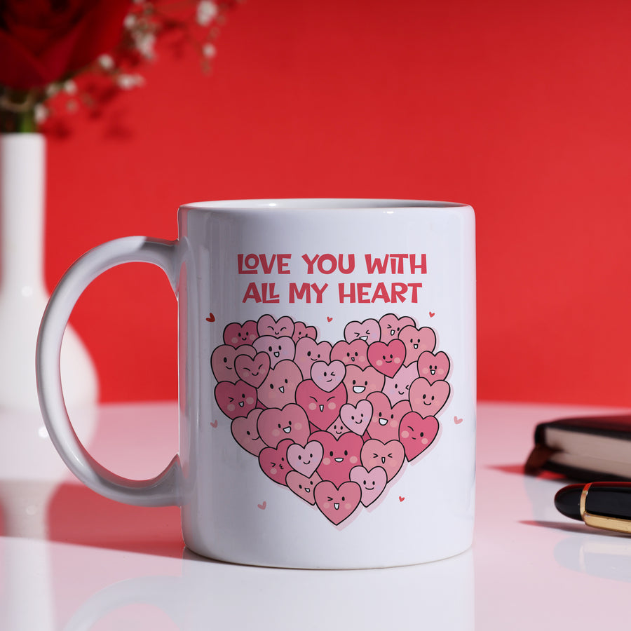 Love You With All My Hearts Mug