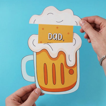 Pull Beer Mug Card