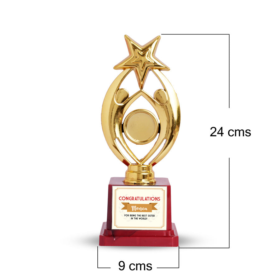 Congrats Winner Trophy- Best Sister