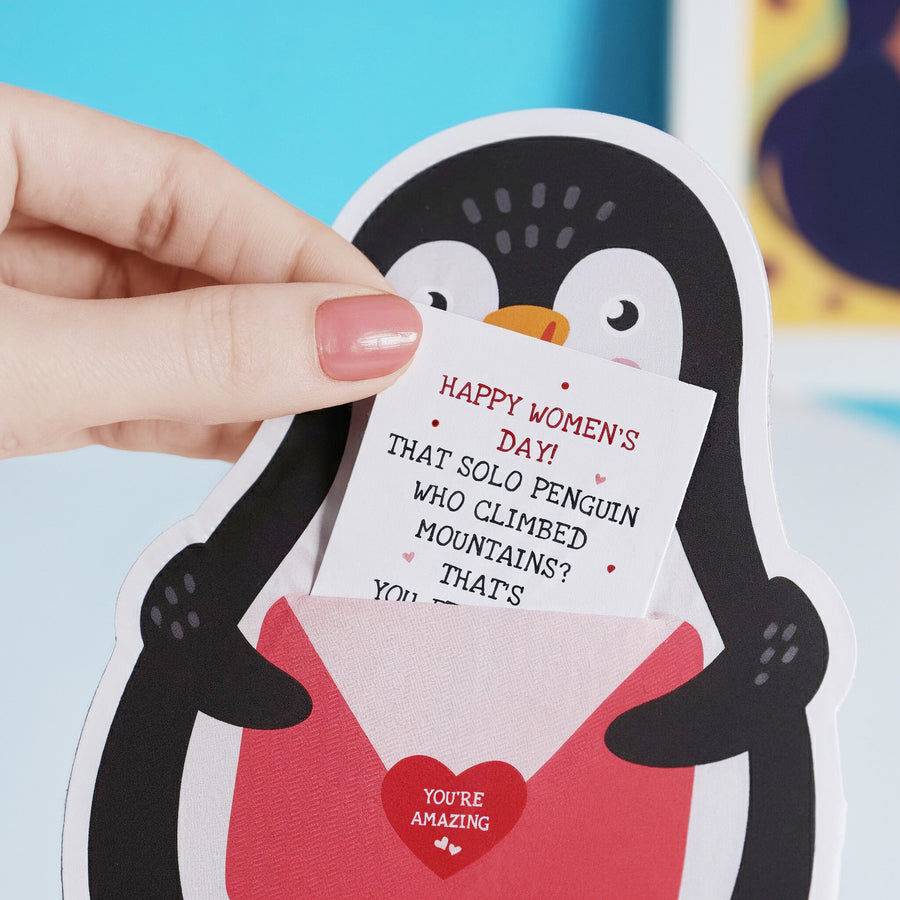 Penguin Cutout Card