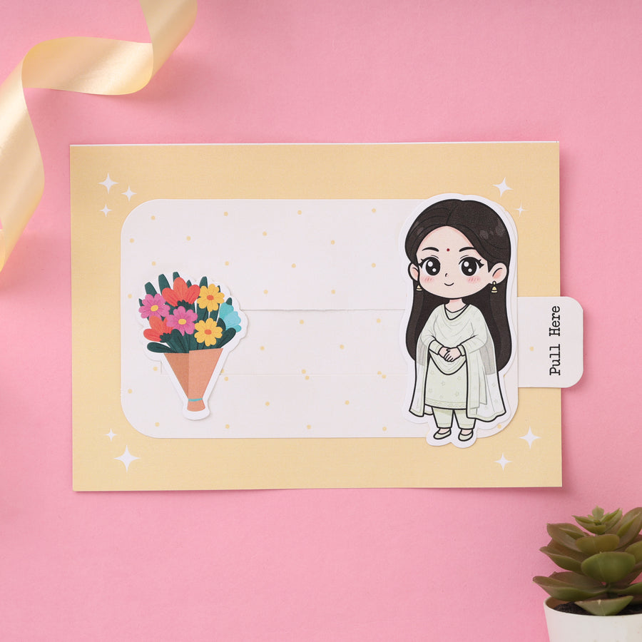 I Love You Maa Sliding Card