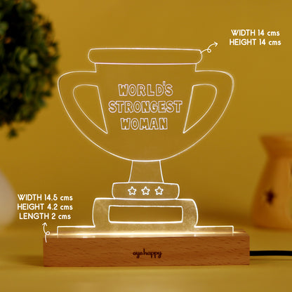LED Women's Day Trophy