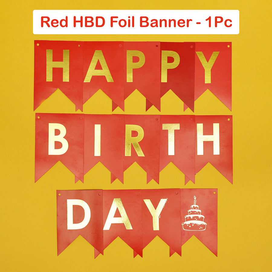 Happy Birthday Foil Banner