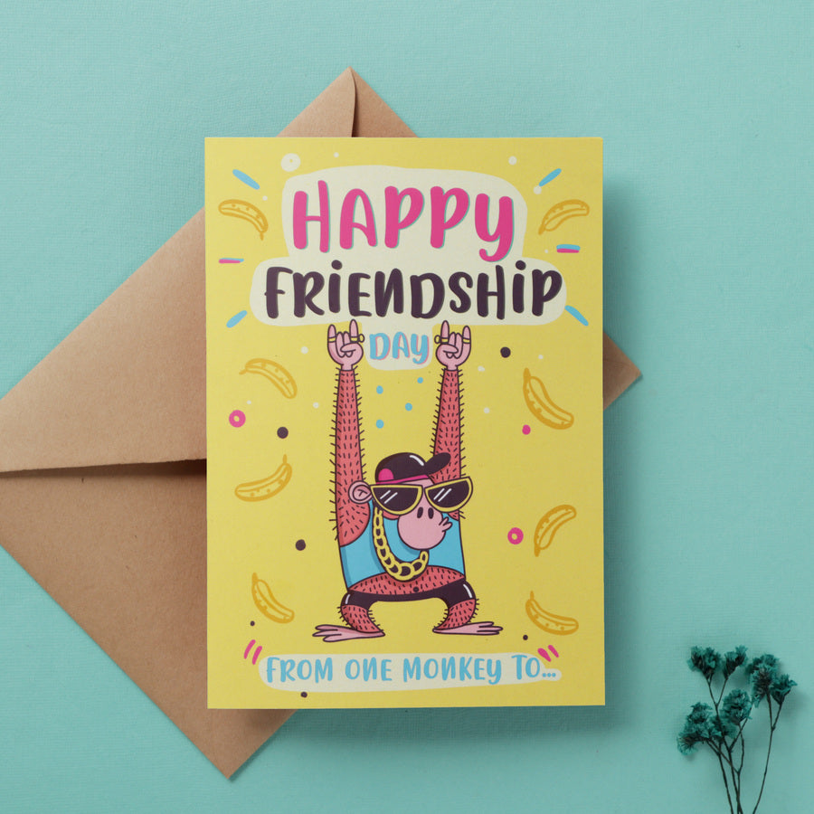Friendship Monkey Card