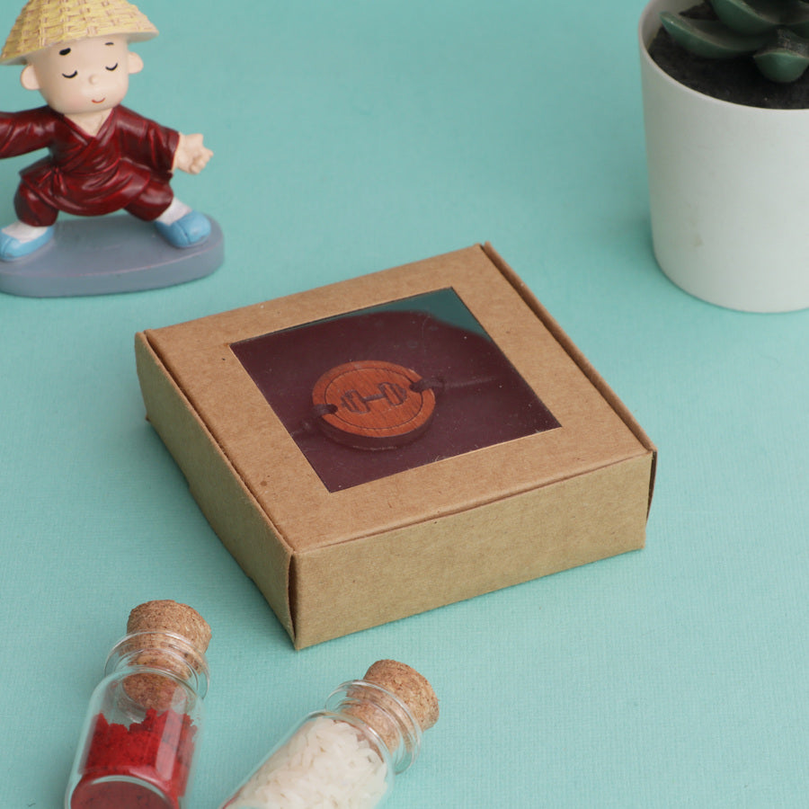 Fitness Wooden Rakhi