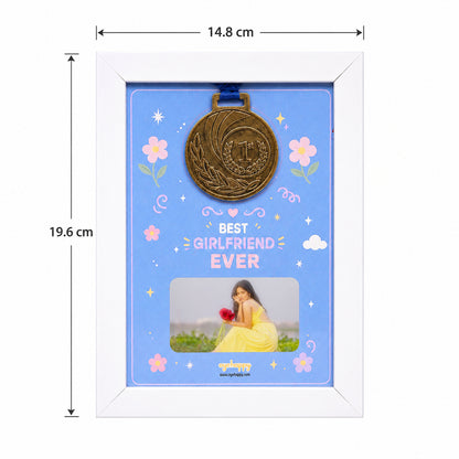 World's Best Girlfriend Custom Medal Frame