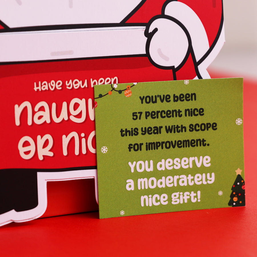 Naughty or Nice Santa Card