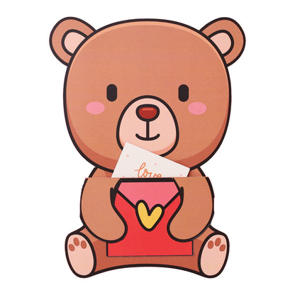 Secret Message Teddy Card