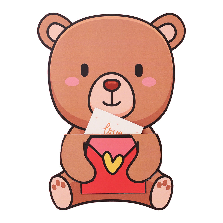 Secret Message Teddy Card