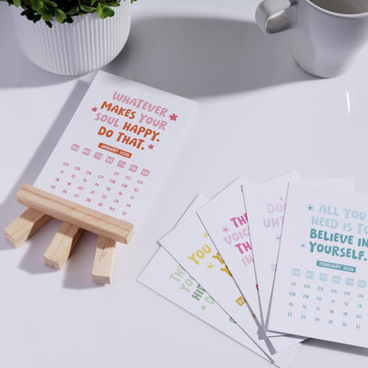 Positive Vibes Calendar - Set of 5