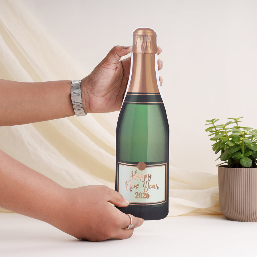 New Year Champagne Card
