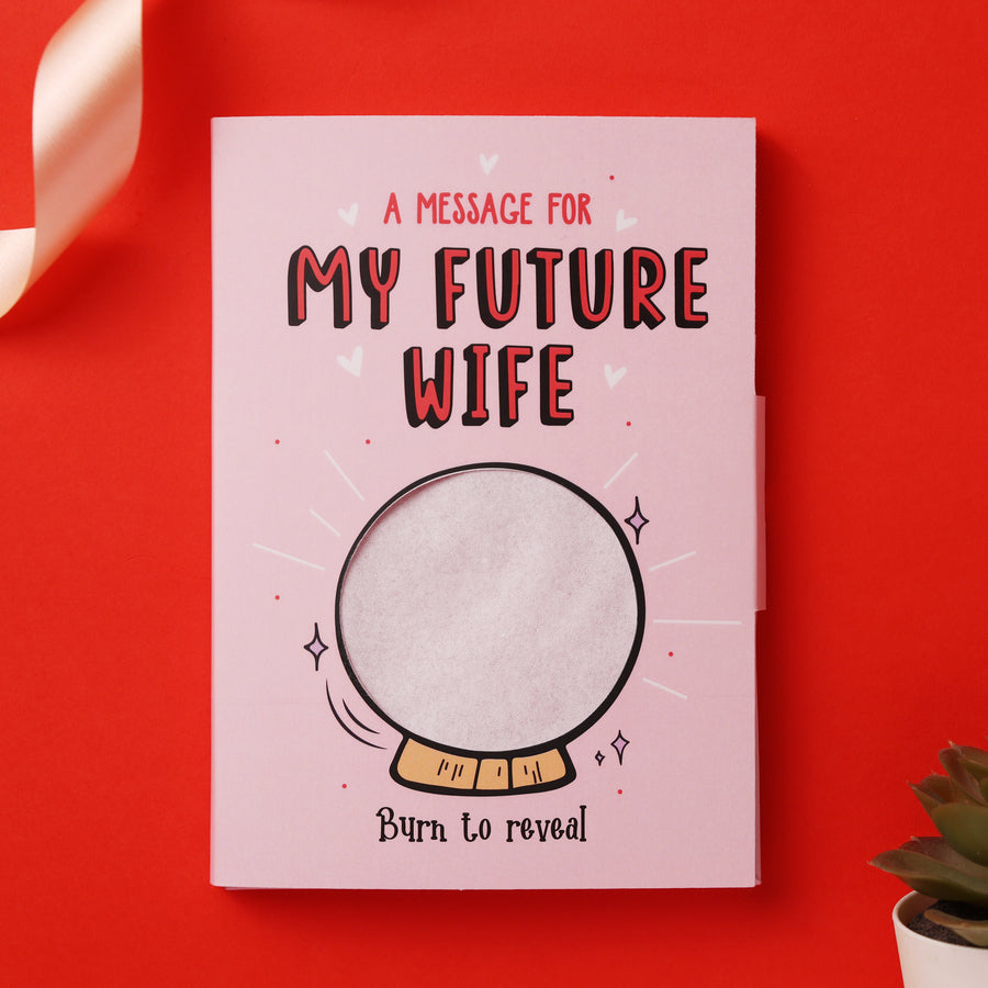 Future Wife Hidden Message Fire Card