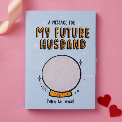 Future Husband Hidden Message Fire Card