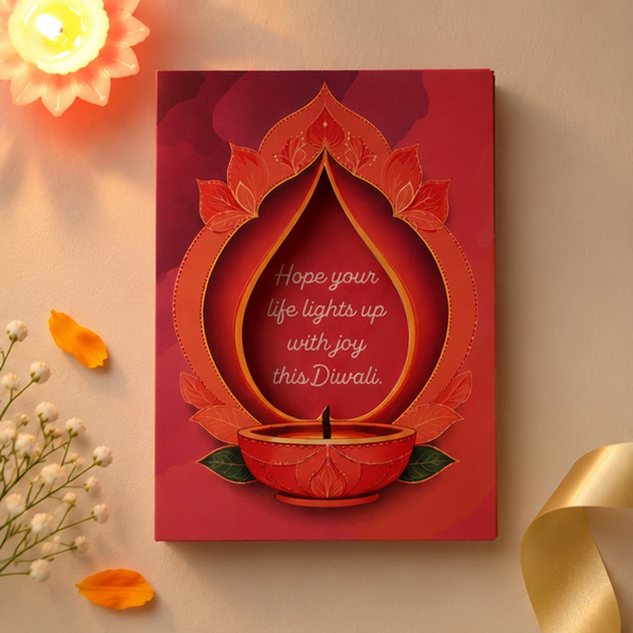 Diya Lighting Card